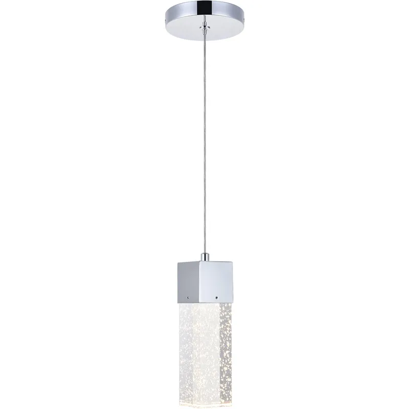 Novastella LED 4.72 inch Chrome Pendant Ceiling Light