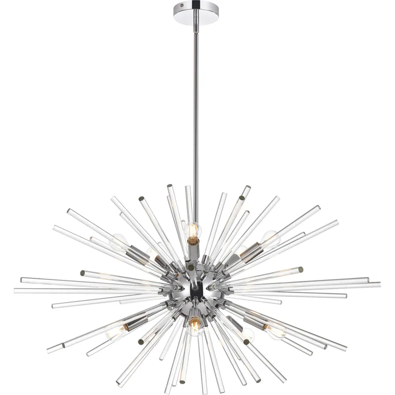 Sienna 10 Light 36 inch Chrome Pendant Ceiling Light
