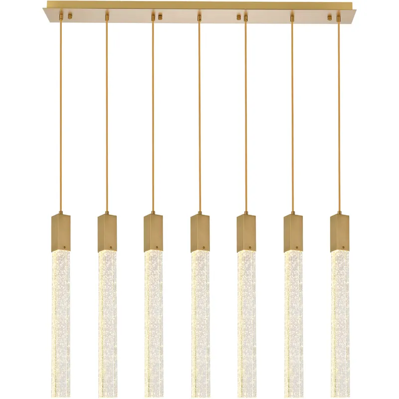 Weston 7 Light 42 inch Satin Gold Pendant Ceiling Light