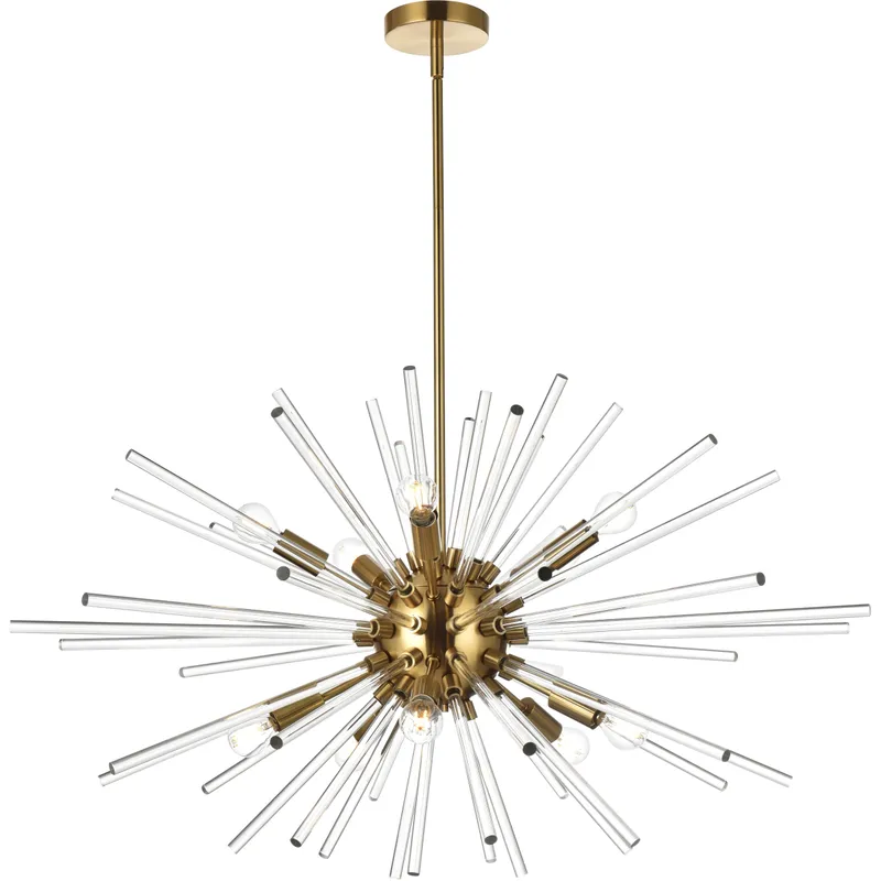 Sienna 10 Light 36 inch Gold Pendant Ceiling Light