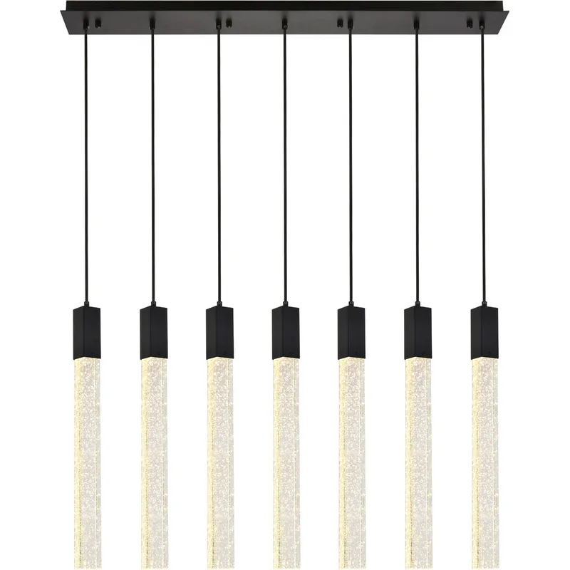 Weston 7 Light 42 inch Black Pendant Ceiling Light