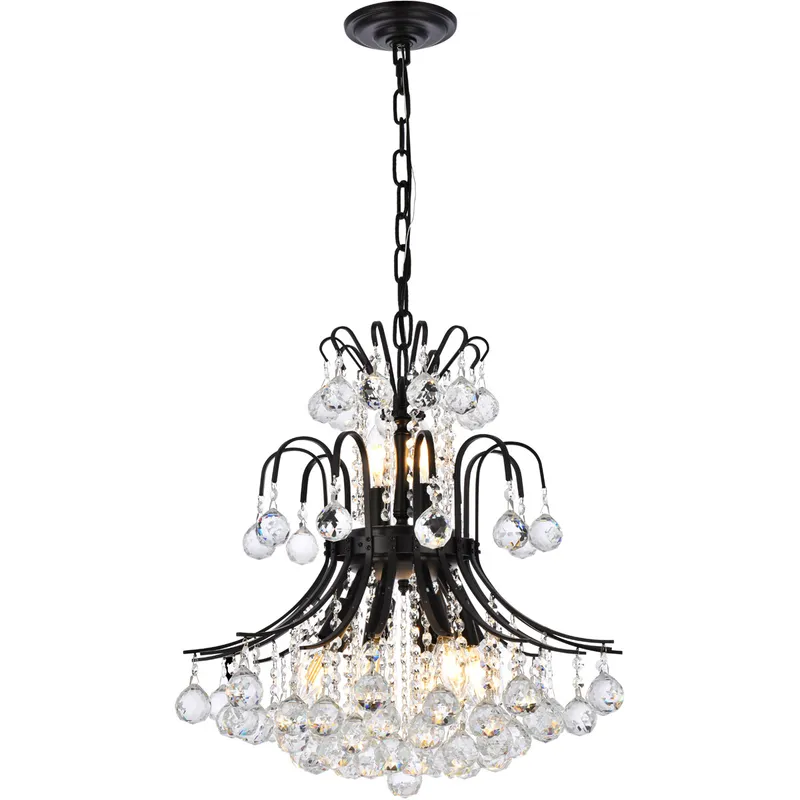 Toureg 10 Light 19 inch Black and Clear Pendant Ceiling Light in Royal Cut