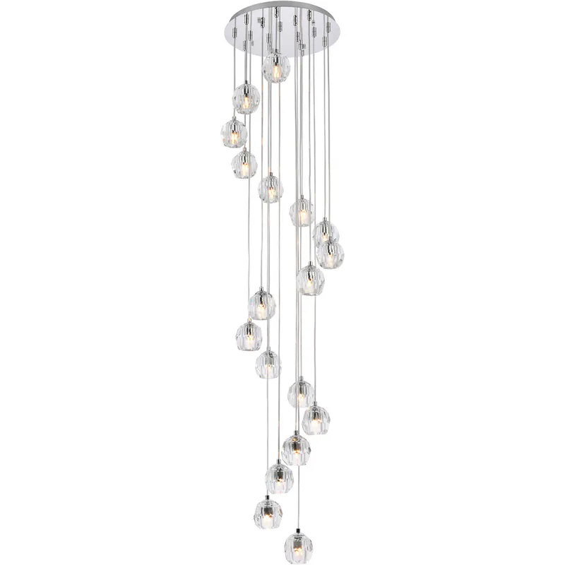 Eren 18 Light 15 inch Chrome Pendant Ceiling Light