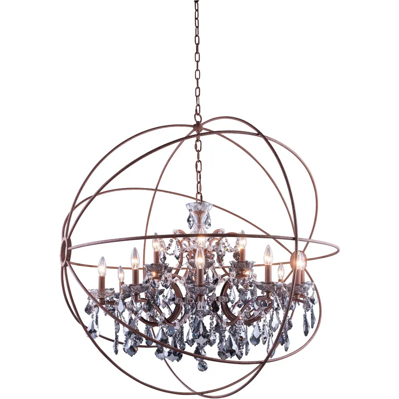 Geneva 18 Light 43.5 inch Rustic Intent Pendant Ceiling Light in Silver Shade, Urban Classic