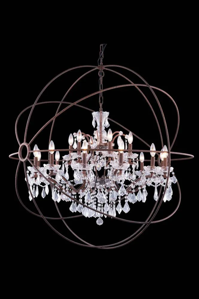 Geneva 18 Light 44 inch Rustic Intent Pendant Ceiling Light in Clear, Urban Classic