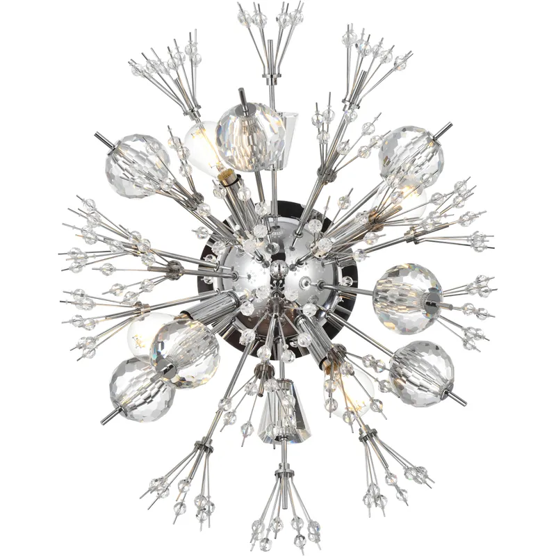 Vera 4 Light 14 inch Chrome Wall Sconce Wall Light, can be Flush Mounted