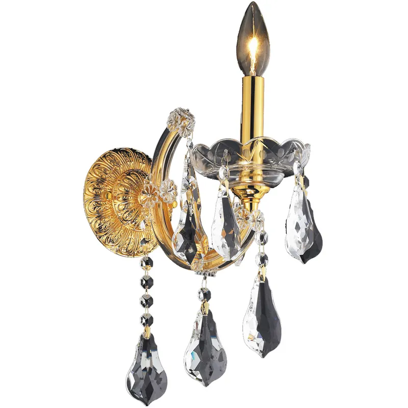 Maria Theresa 1 Light 8 inch Gold Wall Sconce Wall Light in Clear