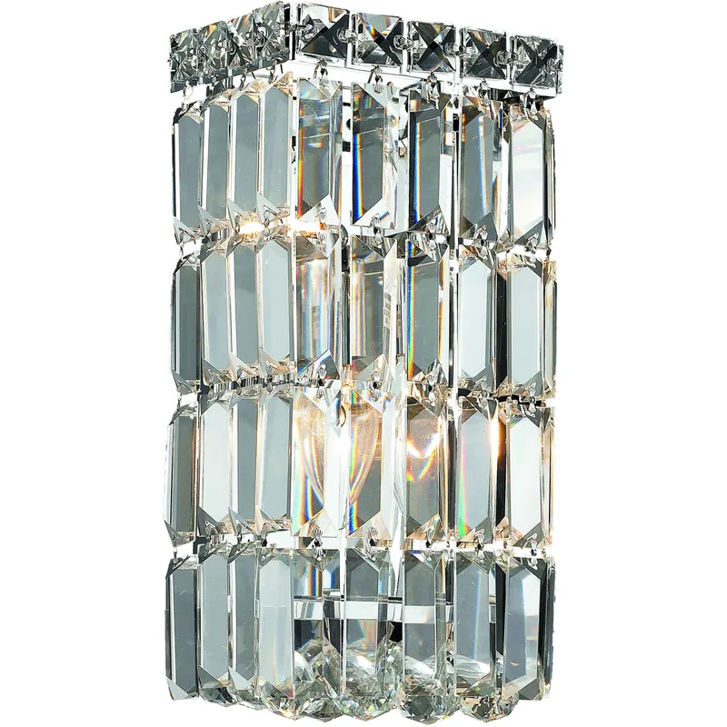 Maxime 2 Light 6 inch Chrome Wall Sconce Wall Light in Royal Cut