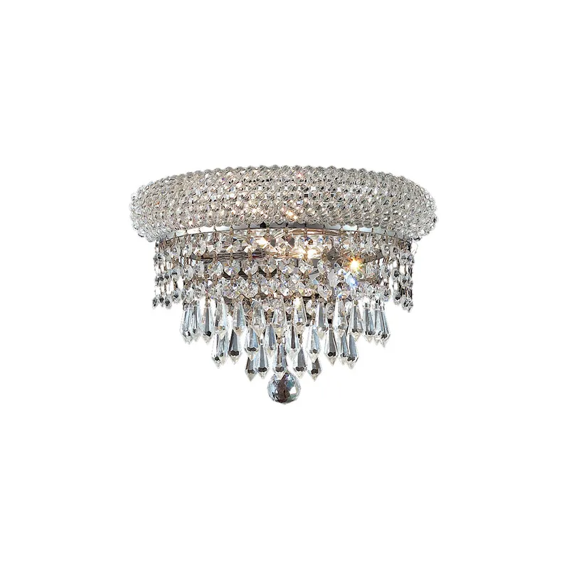 Primo 2 Light 12 inch Chrome Wall Sconce Wall Light in Royal Cut