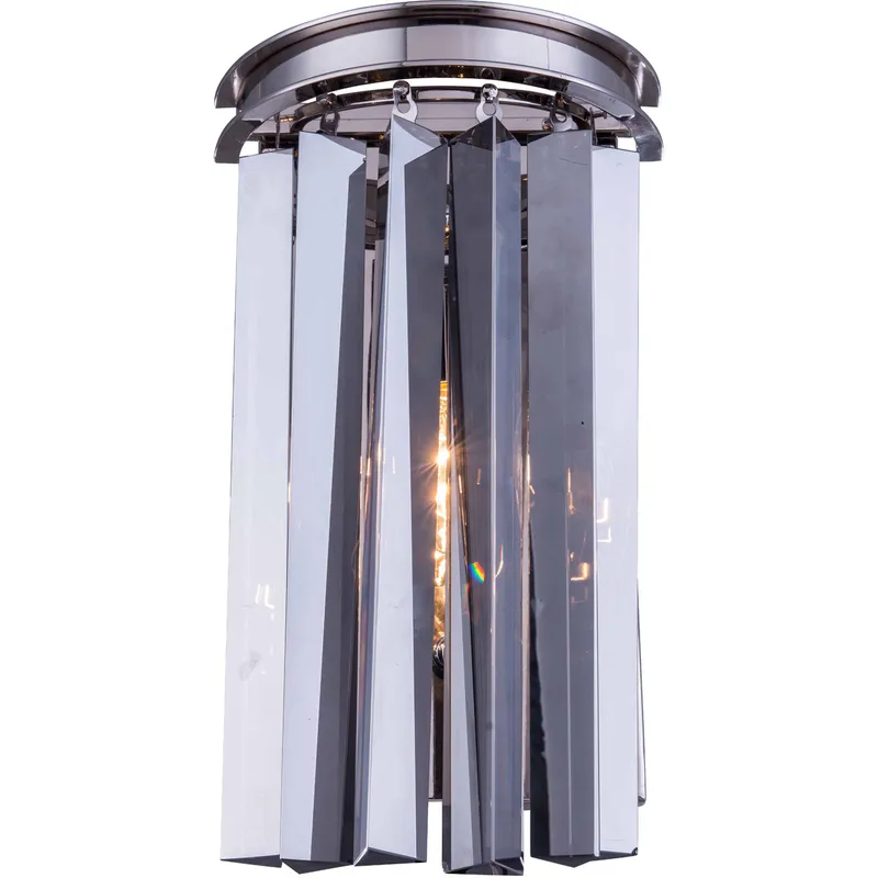 Sydney 2 Light 8 inch Polished Nickel Wall Sconce Wall Light in Silver Shade, Urban Classic