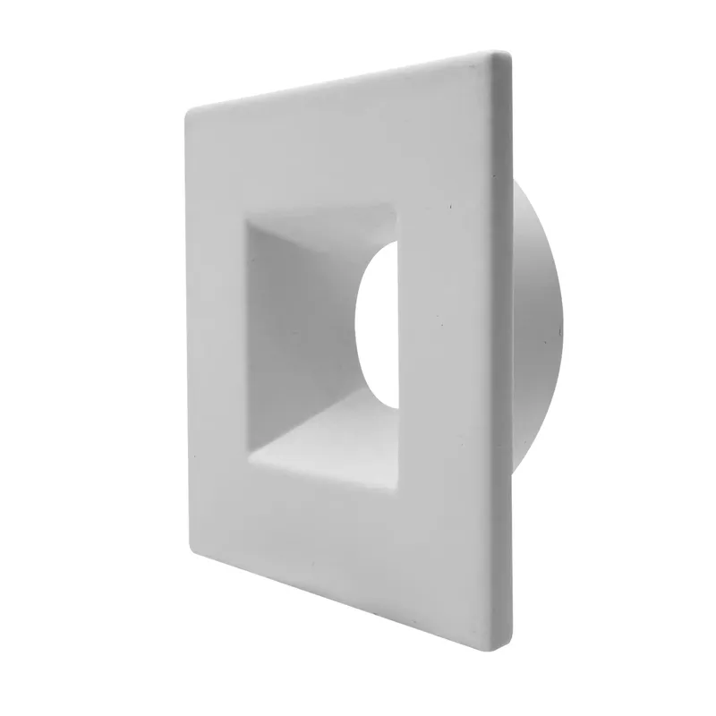 DLJBX-1: White Square Smooth Trim