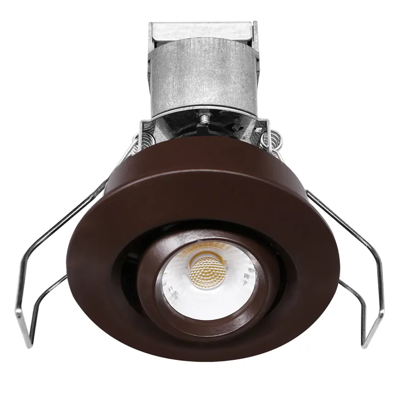 1" LV Round Gimbal Downlight: Mini-Line