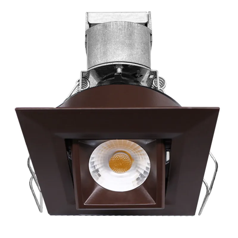 1" LV Square Gimbal Downlight: Mini-Line