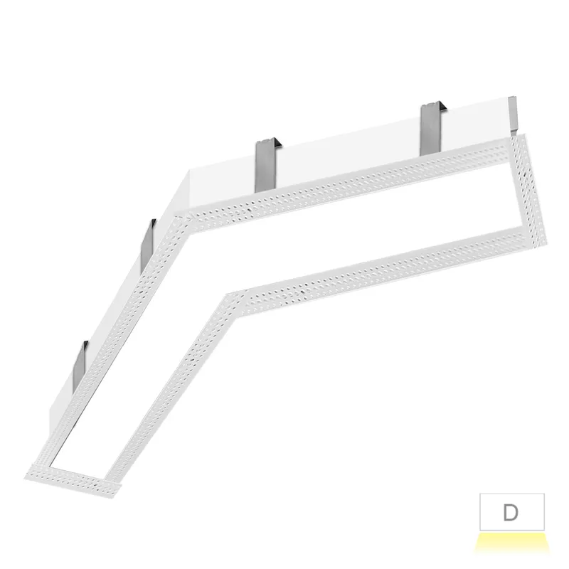 12x12" 120° Architectural L-Shape Trimless Downlight Frosted