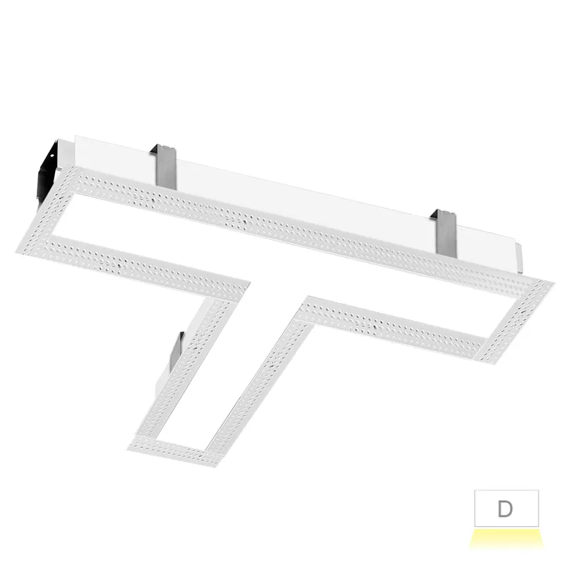 22x10" Architectural T-Shape Trimless Downlight Frosted