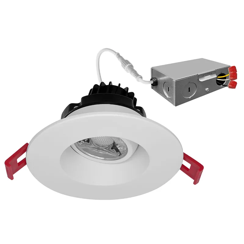 3" DLJBX Round Regressed Gimbal Downlights