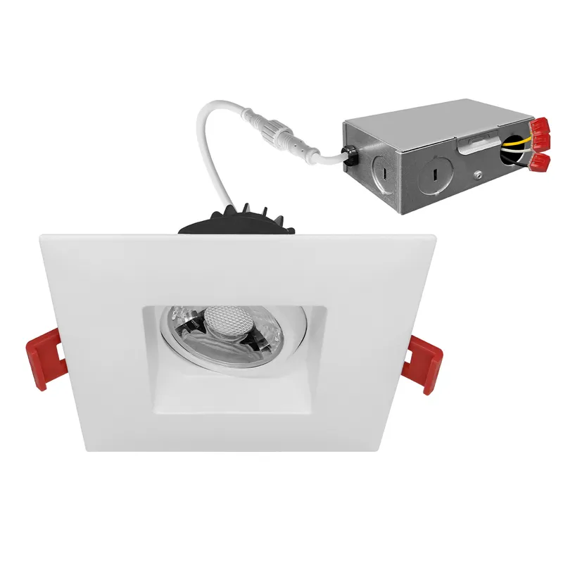 3" DLJBX Square Regressed Gimbal Downlights