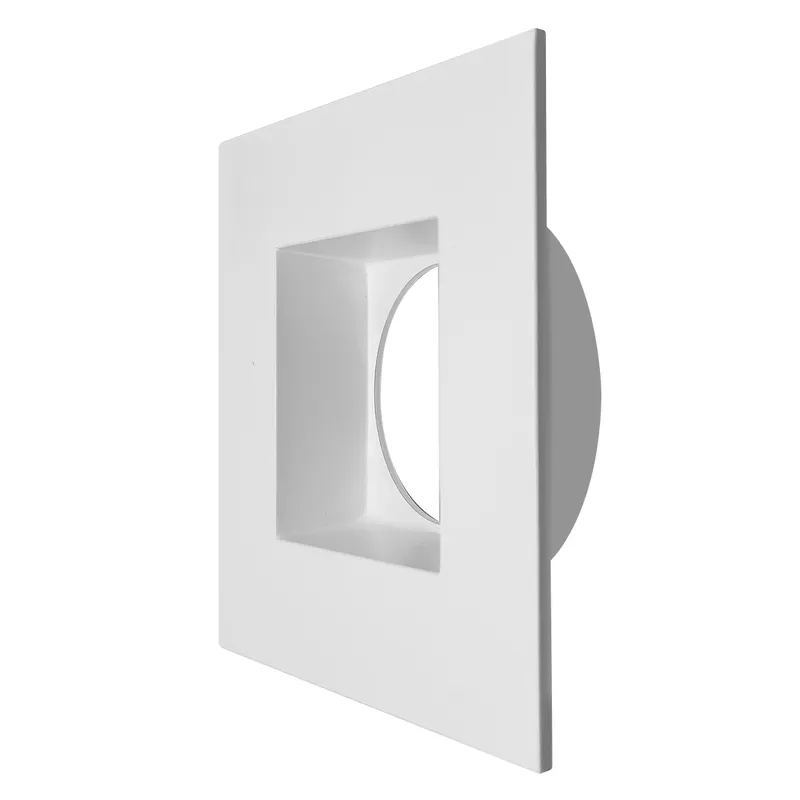 MDJBX-3: White Square Smooth Trim