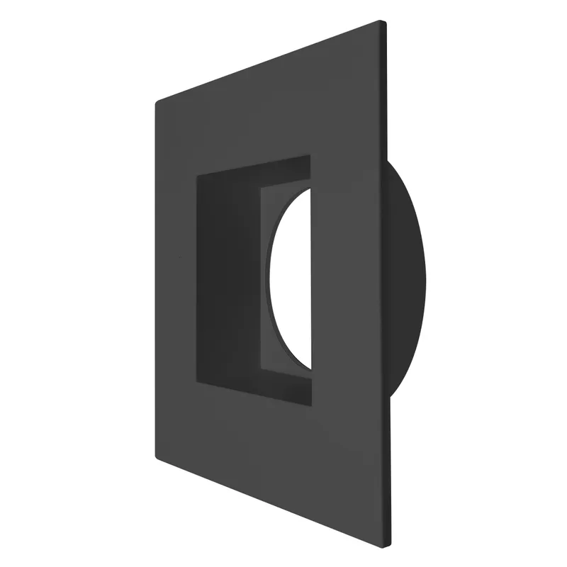 MDJBX-3: Black Square Smooth Trim
