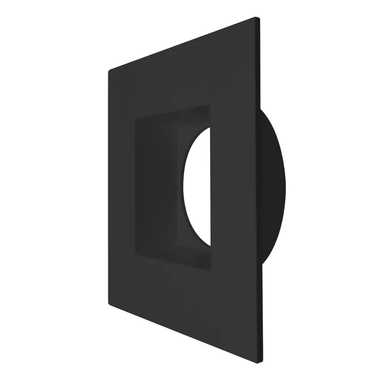 3" Regressed Gimbal Black Square Trim