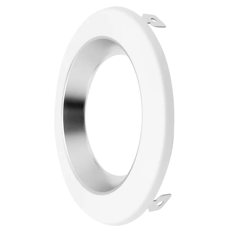 4" CMD: Clear-Specular Haze Reflector + White Trim