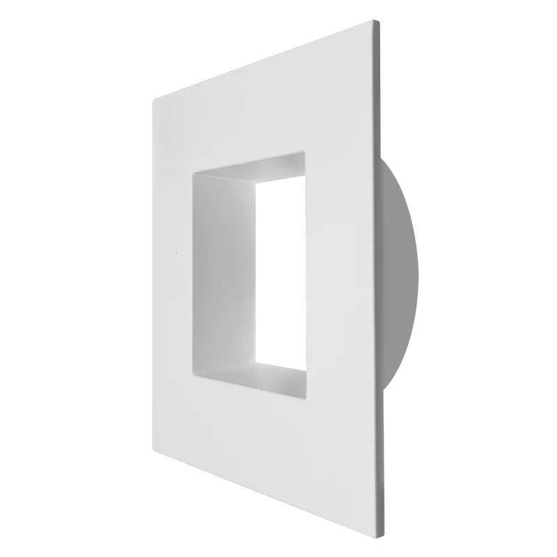MDJBX-3: White Square Smooth Trim