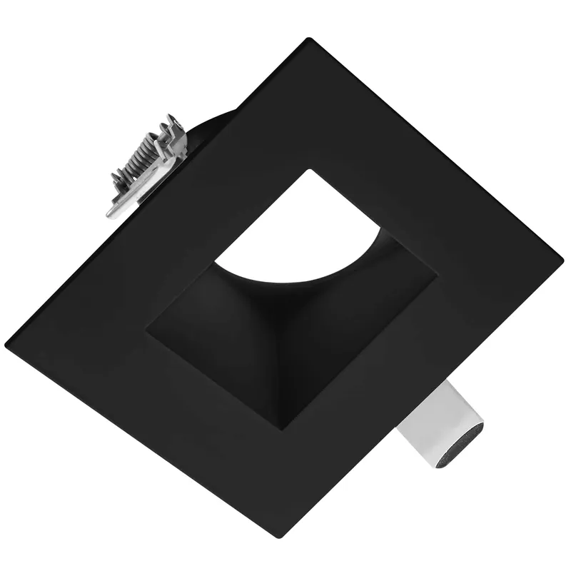 4" Regressed Sloped Black Square Trim
