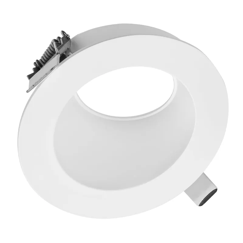 4" Regressed Sloped White Round Trim