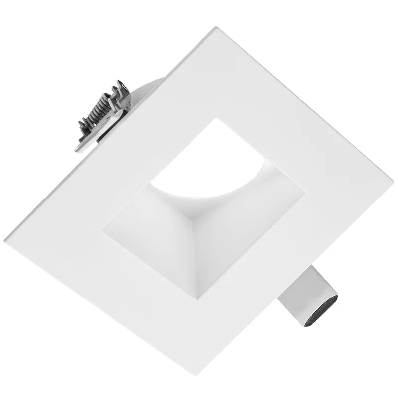 4" Regressed Sloped White Square Trim
