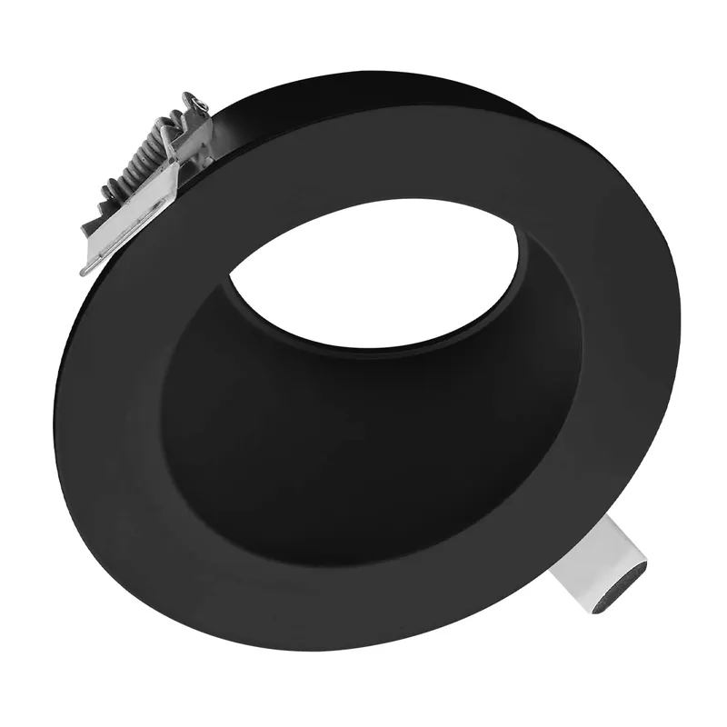 6" Regressed Sloped Black Round Trim