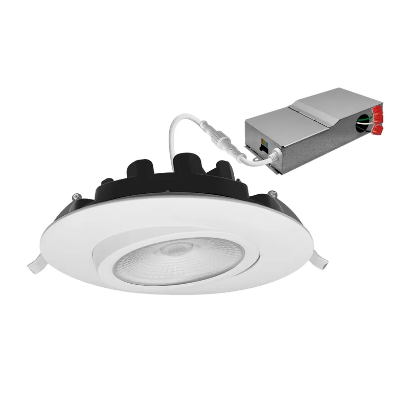 6" SnapTrim Adjustable Gimbal (Canless) J-Box Downlight