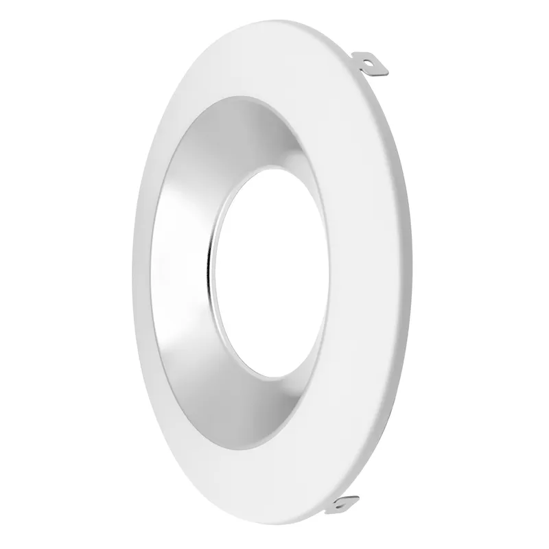 8" CMD: Clear-Specular Haze Reflector + White Trim