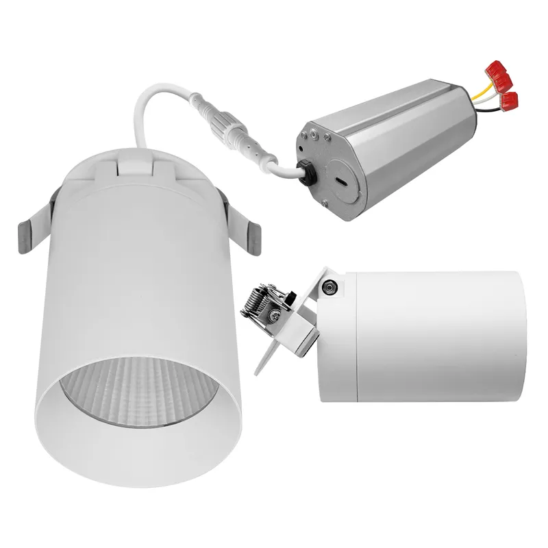 Cylinder Downlight: Surface Mount & Adjustable w/ Remote J-Box