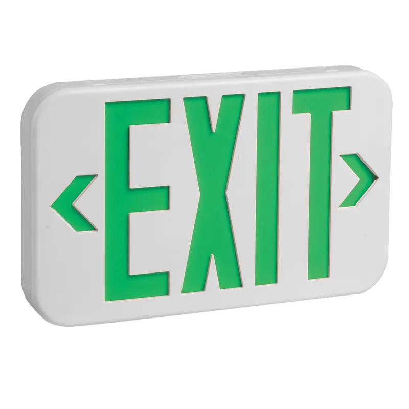 LED Emergency Exit Sign GREEN Single or Double Sided