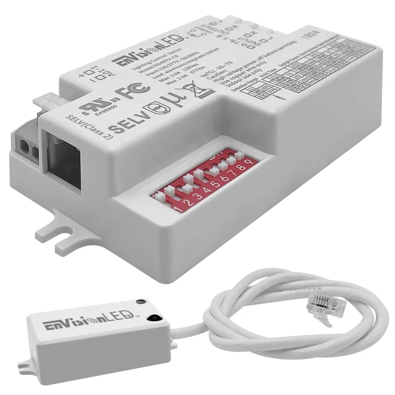 Bi Level Motion Sensor w/ Daylight Harvesting Detachable Version w/ external sensor -Remote Control Compatible-