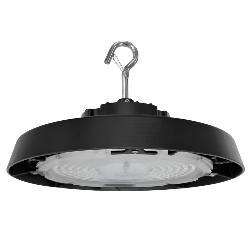 Highbay Fixture - UFO Round Compact -3CCT + 3-Power Selectable, 10' Whip w/ Twist-C Technology