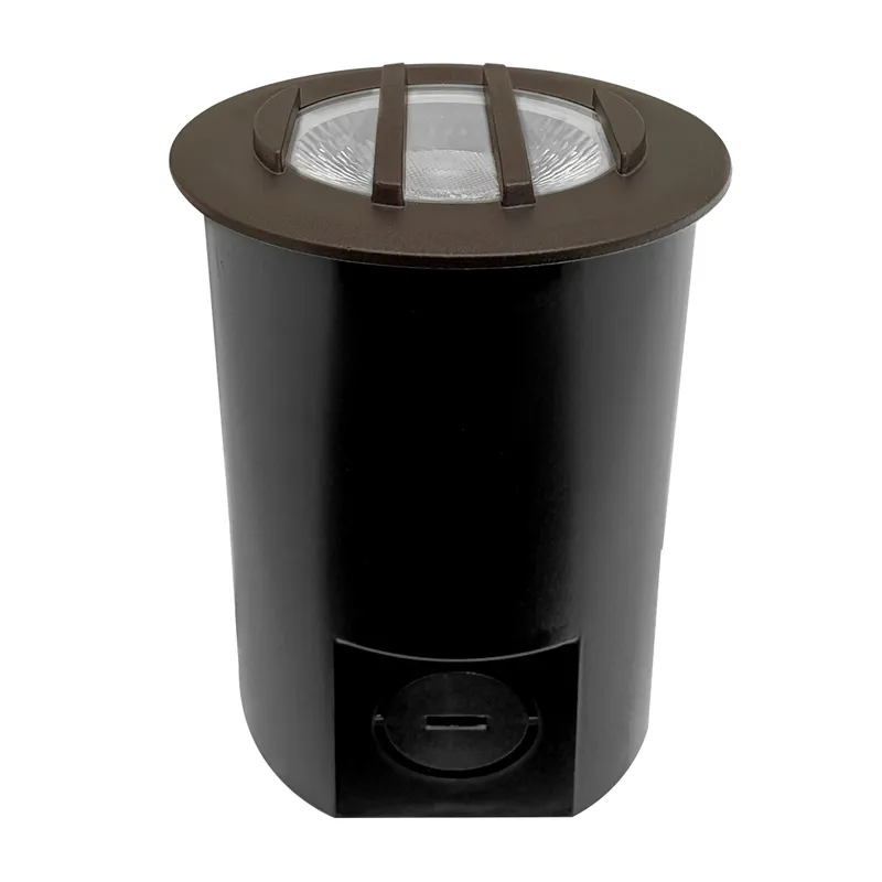 In Ground Light - Small: Ribbed Open Lens