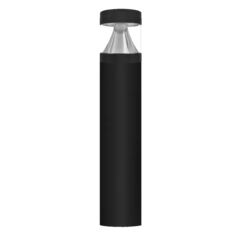 22" Bollard Base: Round Black