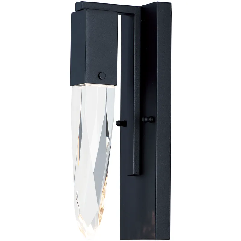 Quartz LED 4.75 inch Black Bath Vanity Wall Light