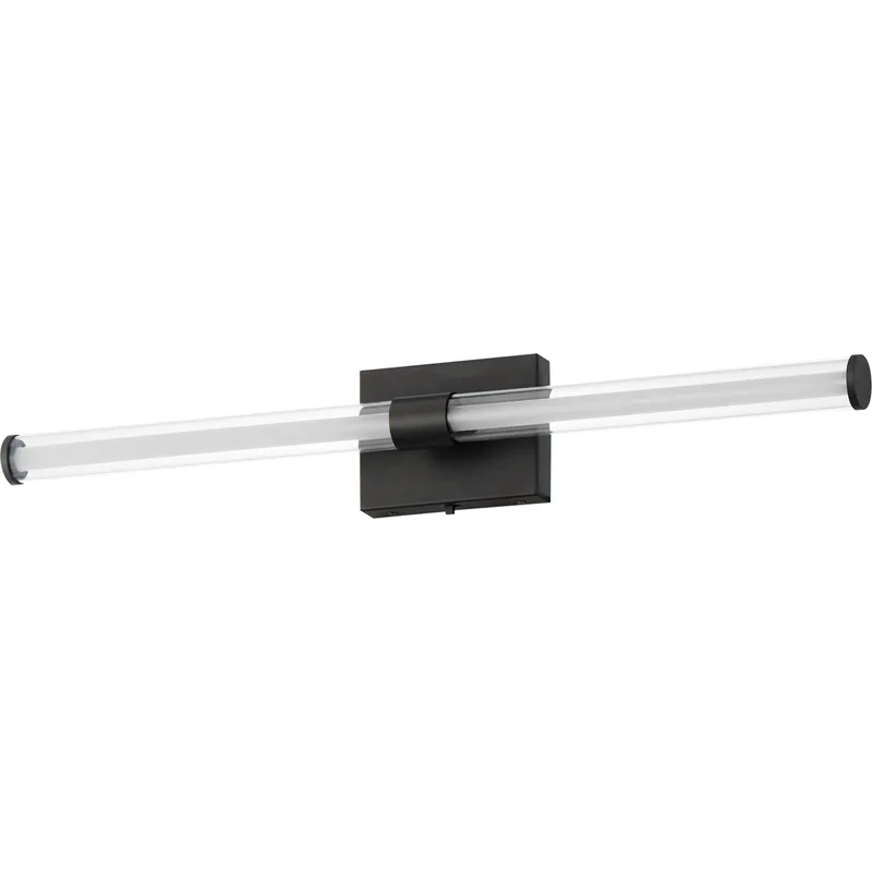 Fuse LED 30 inch Black Bath Vanity Wall Light