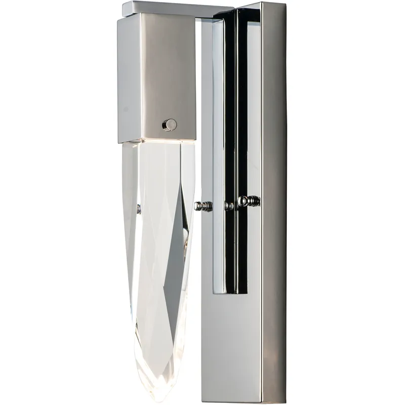 Quartz LED 4.75 inch Polished Chrome Bath Vanity Wall Light
