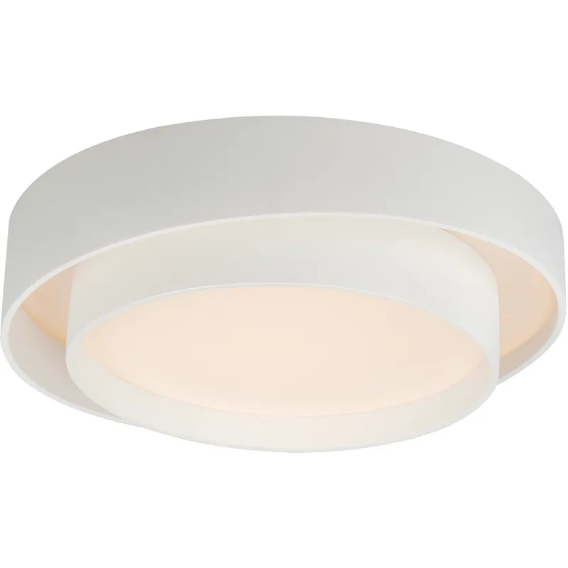 Ziggurat LED 19.75 inch White Flush Mount Ceiling Light