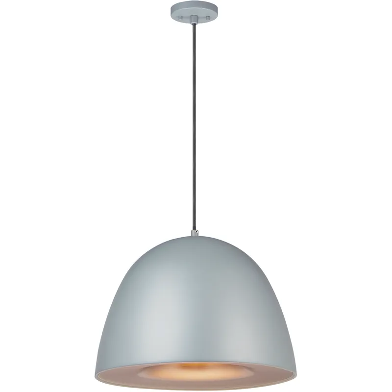 Fungo LED 15.75 inch Dark Gray and Coffee Single Pendant Ceiling Light in Dark Grey and Coffee