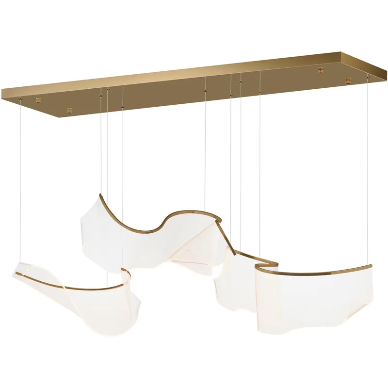 Rinkle LED 16.5 inch French Gold Multi-Light Pendant Ceiling Light