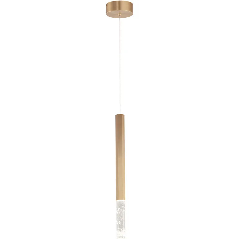 Diaphane LED 1.5 inch Gold Single Pendant Ceiling Light