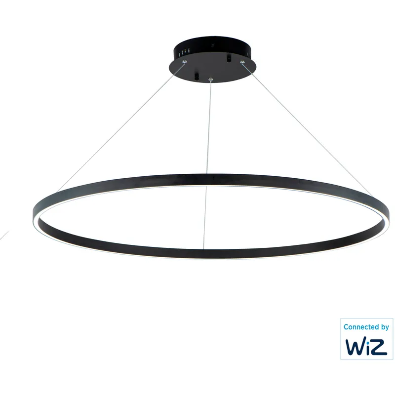 Groove WiZ LED 39.5 inch Black Single Pendant Ceiling Light