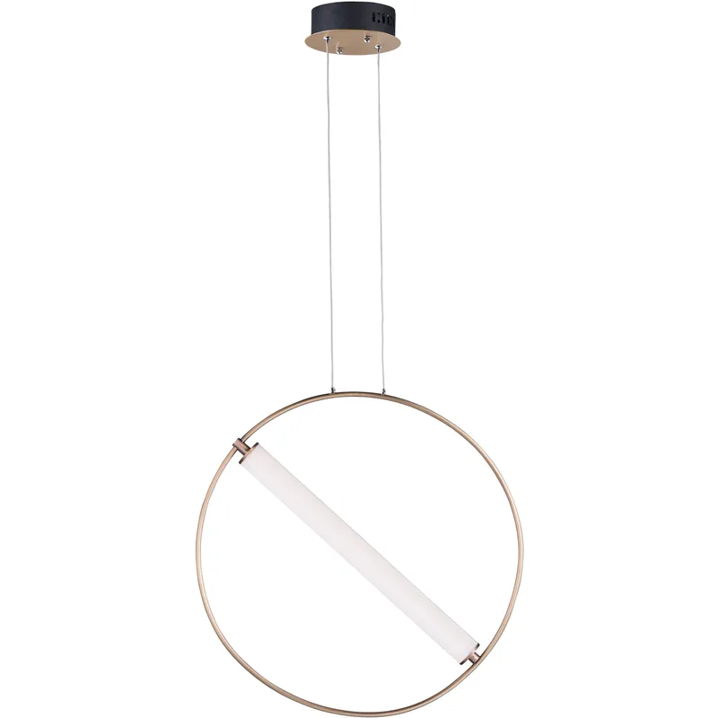 Flare LED 6.25 inch Black and Soft Gold Single Pendant Ceiling Light