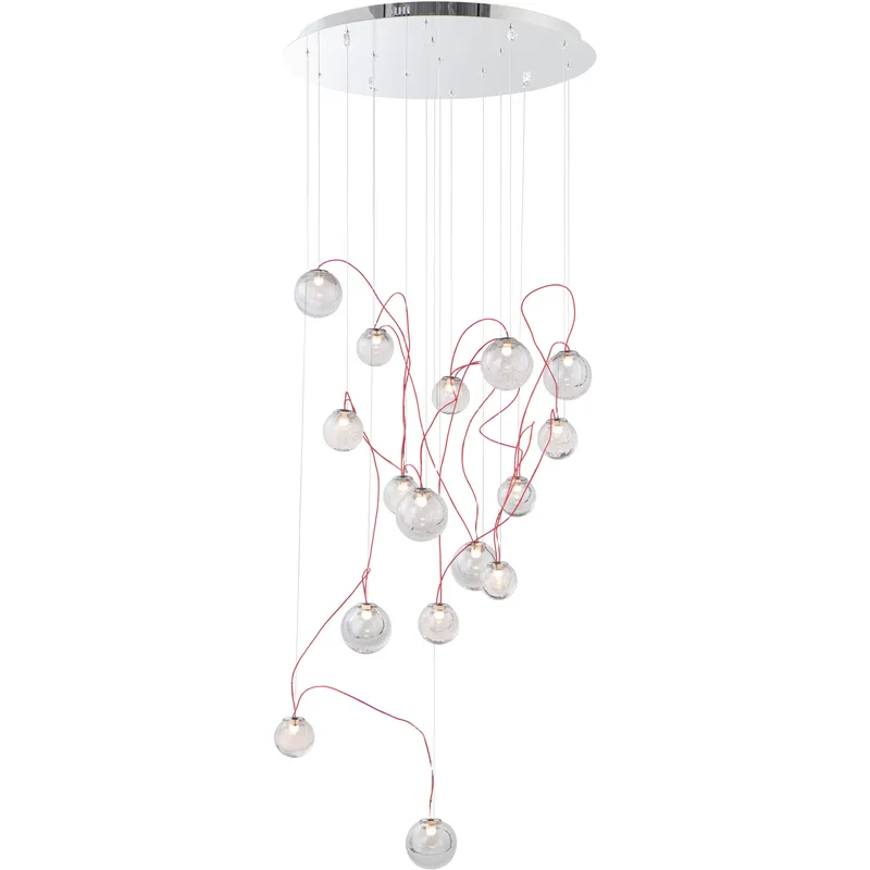 Bobble LED 23.5 inch Polished Chrome Multi-Light Pendant Ceiling Light