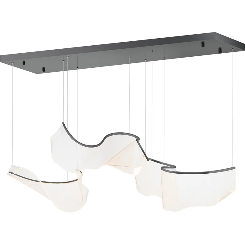Rinkle LED 16.5 inch Brushed Gunmetal Multi-Light Pendant Ceiling Light