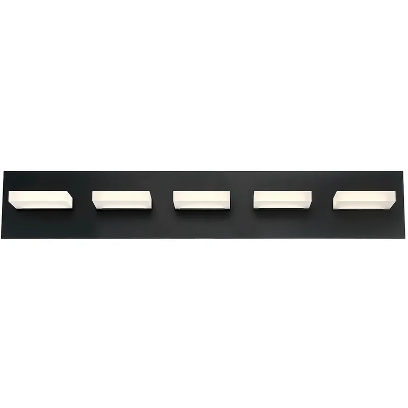 Olson LED 30 inch Black Vanity Light Wall Light